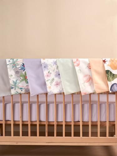 Image of TILLYOU Toddler Pillowcases 13 x 18 Travel Pillow Case 2 Pack, Kids Pillowcases Machine Washable with Envelope Closure, Brilliant Little Flowers