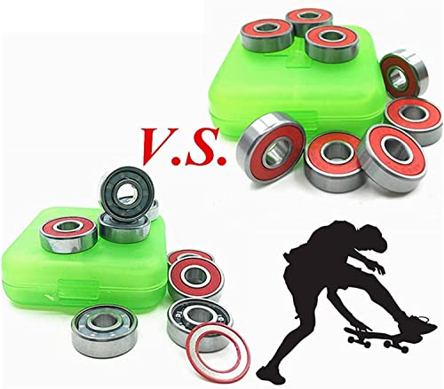 Rodamiento de patín ABEC 9 de alta velocidad con sello rojo para ruedas de longboard y spiner 4