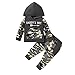 Verve Jelly Vêtements pour bébés garçons tout-petits garçons automne hiver tenues camouflage pantalon à capuche ensemble manches longues survêtement pour bébé gris 70 3-6 mois