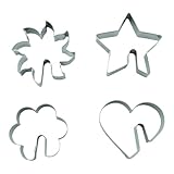 BekkiB - 4-er Set Ausstecher 'Tassenkekse' - Spülmaschinengeeignete Fisch-Ausstechformen aus Edelstahl - Perfekt für Plätzchen - 998525