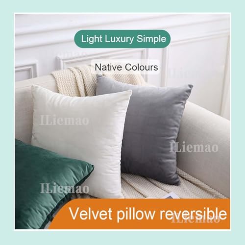 Housse de coussin en coton et polyester rouge avec fermeture invisible 65x100 cm