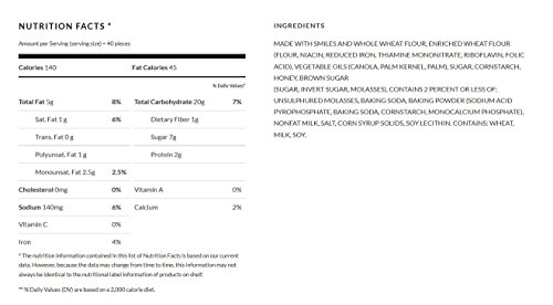 Pepperidge Farm Goldfish Giant Grahams Baked With Whole Grain Vanilla, 0.9 Ounce (Pack Of 300) #TOP1