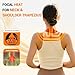 Comfytemp Cordless Heating Pad for Neck & Shoulder, 2.5 lb Weighted Rechargeable Heat Wrap, Electric Cervical Spine Heater with 3-8H of Battery Life, Mother's Day Birthday Gifts for Women Men Mom Dad