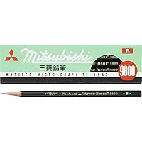 Mitsubishi Pencil Co, Ltd. 9800 dúzia de lápis (12 peças) HB