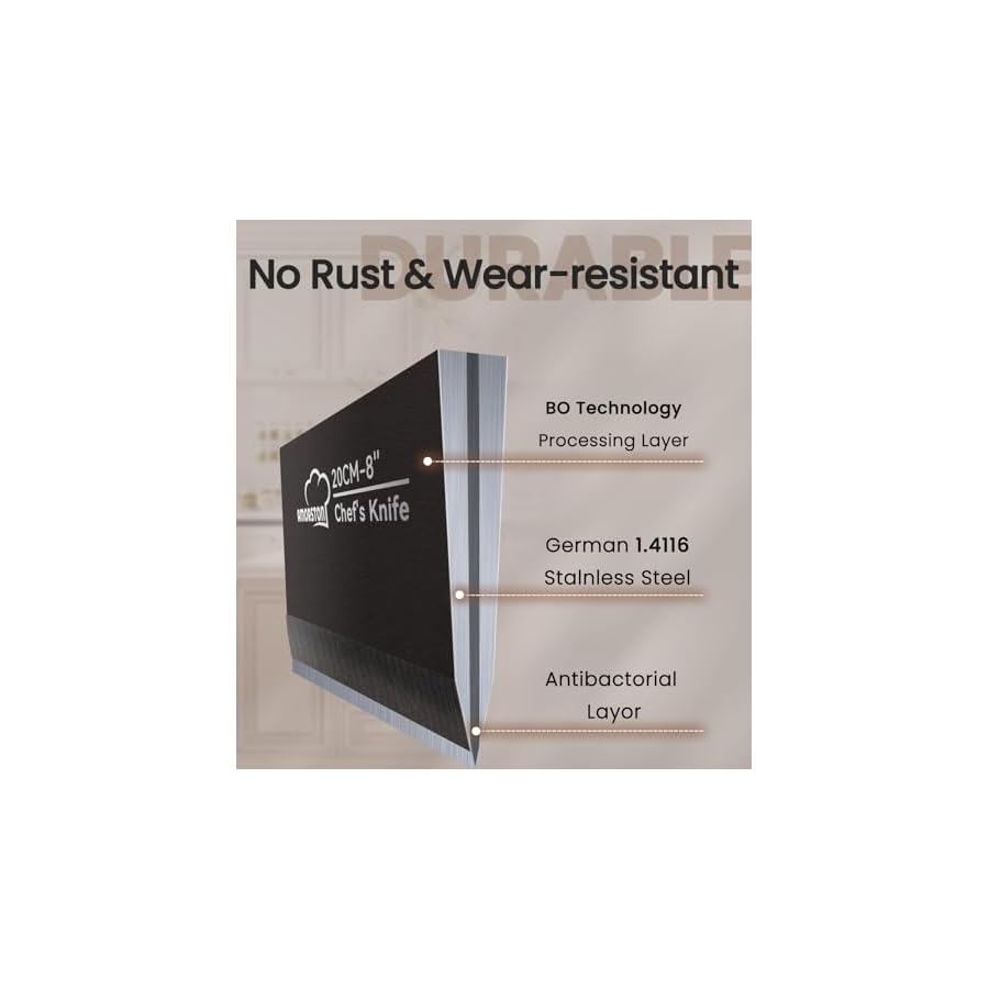 Knife-Set-15-Pieces-Kitchen-Knife-Set-with-Built-in-Sharpener-German-High-Carbon-Stainless-Steel-Knife-Block-Set-Dishwasher-Safe-Black Knife Set, 15 Pieces Kitchen Knife Set with Built in Sharpener, German High Carbon Stainless Steel Knife Block Set, Dishwasher Safe, Black