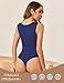 Avidlove Women Fashion Bodysuit Round Neck Sleeveless Bodysuits Sexy Double Lined Going Out Tops Summer Outfits Navy Blue M