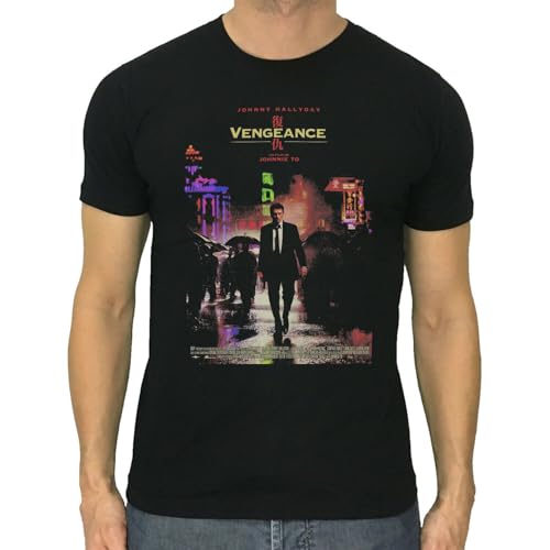 GZNDBFMEP Vengeance Fuk sau t-Shirt Johnny Hallyday Film Movie Poster S to 5XL