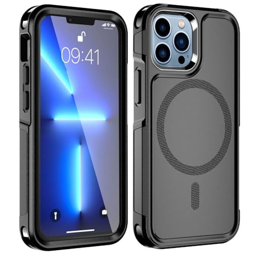 Coque iPhone 16 Pro Max antichoc mate noire pour éviter les fissures