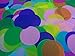 Confetti Circles Large 4 Inches Each 9 Different Colors Art Projects. Large