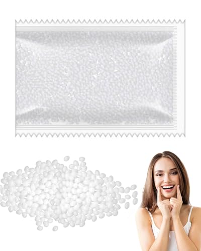 DAFNE Restauri dentali temporanei, adesivi per restauri dentali, perle riscaldanti (50 g) per otturazioni e riparazioni di denti mancanti o rotti o per l'incollaggio di denti artificiali