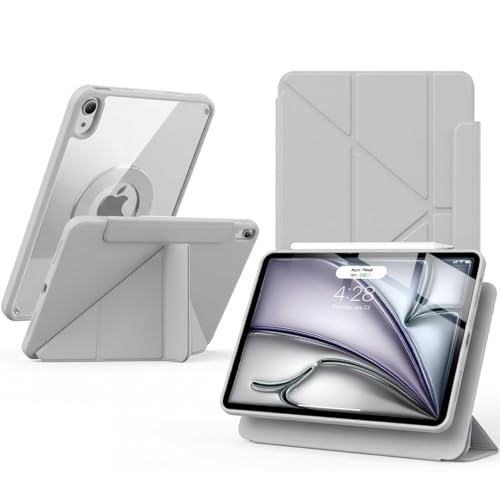 [GWAAN] iPad Air 11�C���`�iM4/M3/M2�A2026/2025/2024�jiPad Air ��5/4����(2022/2020) �P�[�X 10.9�C���` �ƌ݊������� �J�o�[ �t�����g�J�o�[�����O���� 5�i�K�̃X�^���h �y���V�����[�^�C