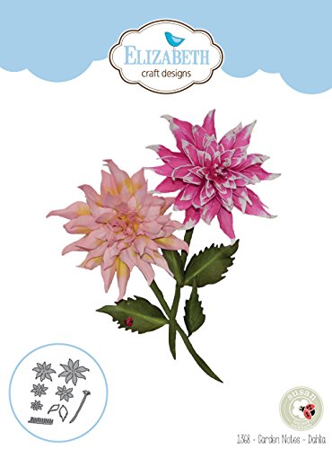 Elizabeth Craft Designs 1368 Metal Die Garden Notes Dahlia
