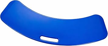 Transfer Board with Handle, Patient Slide Transfer Assist for Elderly & Disabled, Heavy Duty ABS Slide Board for Wheelchair to Bed, Toilet, Tub or Car, Anti-Slip Curved Design,Blue