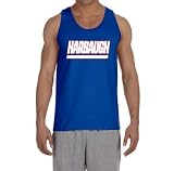 New York John Harbaugh Logo Tank Top Adult 2XL Blue