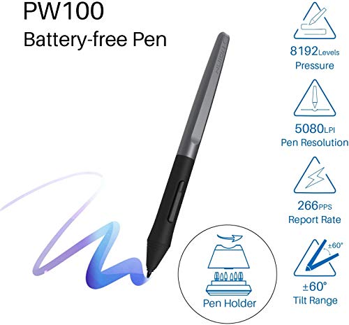 Huion Inspiroy H950P Graphics Drawing Tablet With Tilt Feature Battery-Free Pen 8192 Pressure Sensitivity And 8 User-Defined Shortcuts,Compatible With Mac, Linux(Ubuntu), Windows Pc, And Android #TOP3