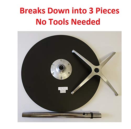 30 Inch Round Adjustable Height Cocktail Table/Trade Show Table Grey Nebula #TOP2