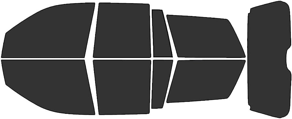 Rvinyl Window Tint Kit Compatible with Jeep Grand Cherokee 1999-2004 - Black 20% - Single Ply No Bubble Film - Do it Yourself Vehicle Complete Precut Kit