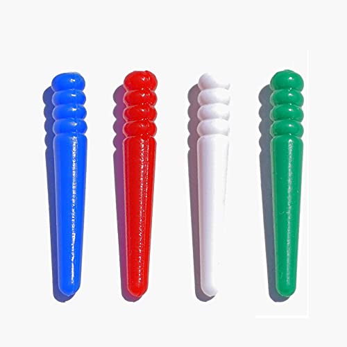 We Games 48 Standard Plastic Cribbage Pegs W/ A Tapered Design In 4 Colors - Red, Blue, Green & White #TOP1