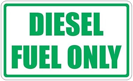 JS Artworks Diesel Fuel Only - Adhesivo adhesivo de vinilo
