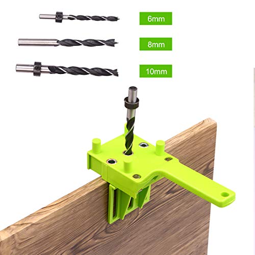 Lechnical 41pcs Conjunto de gabarito de cavilha de madeira rápido para bolso portátil Jig fit 6/8 /