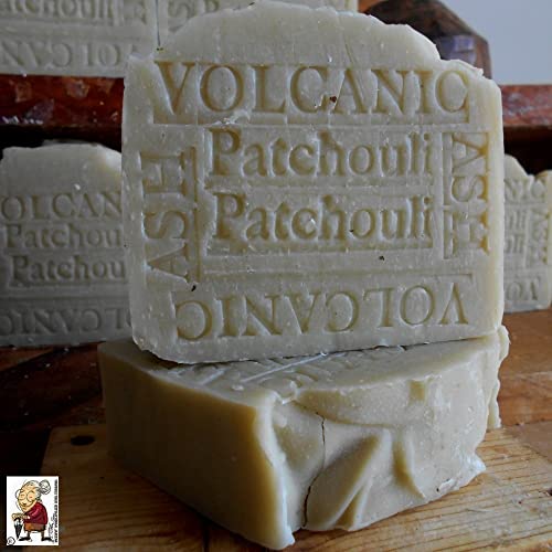 Aged Handmade Volcanic Ash Natural Bar Soap With Cocoa And Shea Butter Patchouli #TOP5
