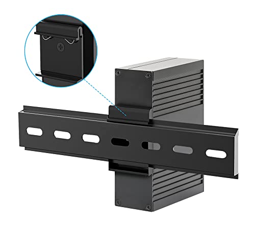 Intellinet Industrial Media Converter PoE++ 90W, RJ45 a SFP, IP30 | Convertidor de medios gigabit RJ45 a SFP con 90W IEEE 802.3bt PoE++, carcasa IP30 para riel DIN, protección contra sobretensiones de 6 kV miniatura 3