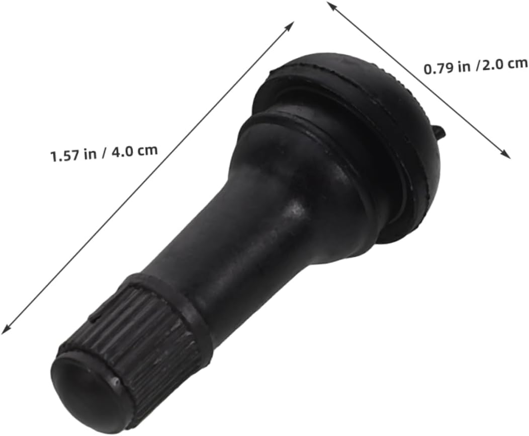 Alipis 10pcs Replaceable Tire Valve Stems Rubber Construction for Leakproof Performance Easy Install for Cars Trucks Motorcycles Bikes