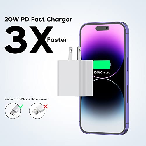 [4 Pack] Fast Iphone Charger Block,Fast Apple Charger Iphone 20W Usb C Wall Charger Power Adapter Plug Iphone Charger Fast Charging For Iphone14/13/12 Pro/Pro Max,Ipad/Airpods,Samsung/Pixel And More #TOP2