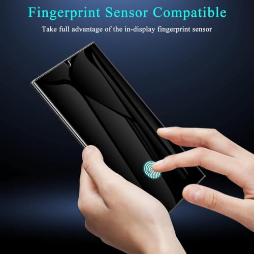 Image of VIZER Privacy Screen Protector for Samsung Galaxy S25 Ultra (1 Pack) | Anti-Spy Privacy Film | Full Coverage Screen Guard | Fingerprint Unlock Compatible | HD Clarity | Bubble-Free | Scratch Resistant
