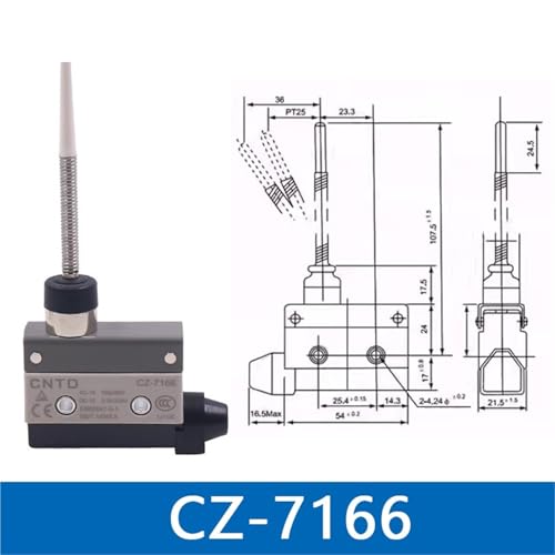 Interrupteur de fin de course CZ-7312 micro capteur position 1NO1NC 10A - 2