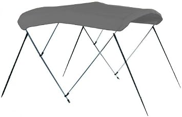 Carver Bimini Top Fabric & Matching Boot 3 Bow Sunbrella - Cadet Grey - For 6L X 54"H X 79" To 84"W Frame 404A10