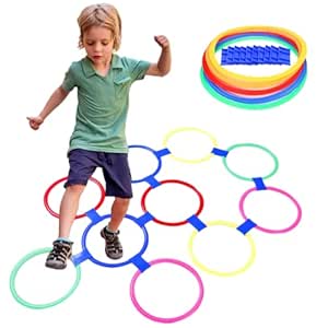 PATPAT 10Pcs Color Ring for Game Connected Color Rings for kids 3-4 ...