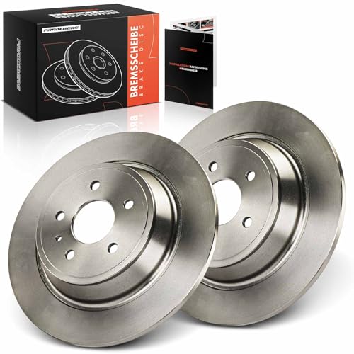Frankberg Brake Disc Set incl. 2x Discs Rear Solid Ø316mm Compatible with K.u.g.a II DM2 Mondeo V Saloon CD K.u.g.a II Van Replace# DG9C2A315CD