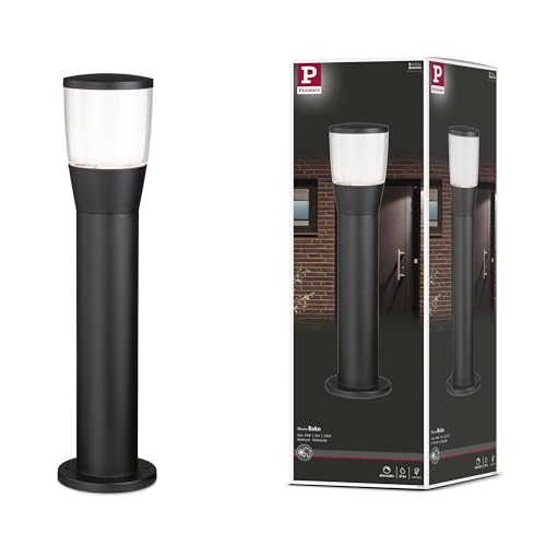 Borne lumineuse pour allée de jardin Paulmann Bako alu anthracite