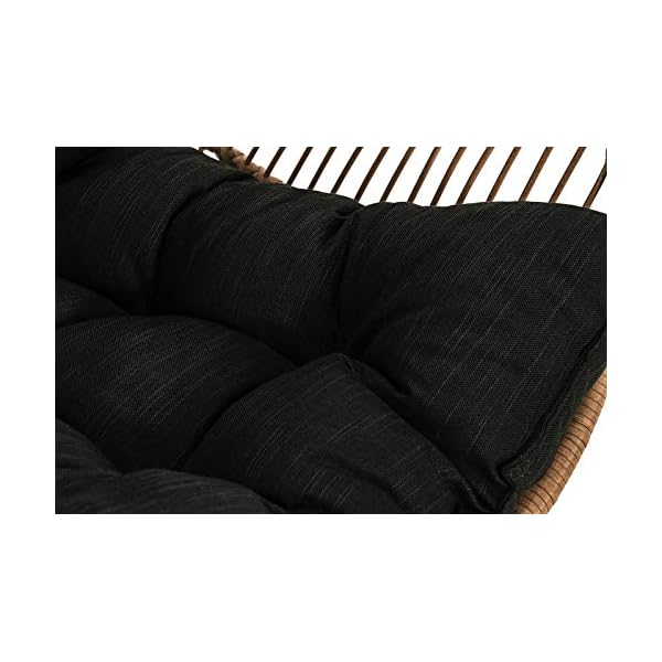 Dehner Hängesessel Venezia Schwarz/Beige