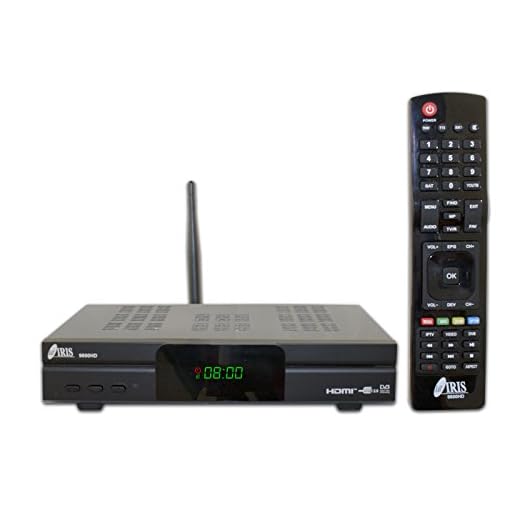 Aparato Para Ver Canales De Pago Gratis En España IRIS 9800 HD - Receptor de TV por satélite (Full HD, WiFi) Color Negro