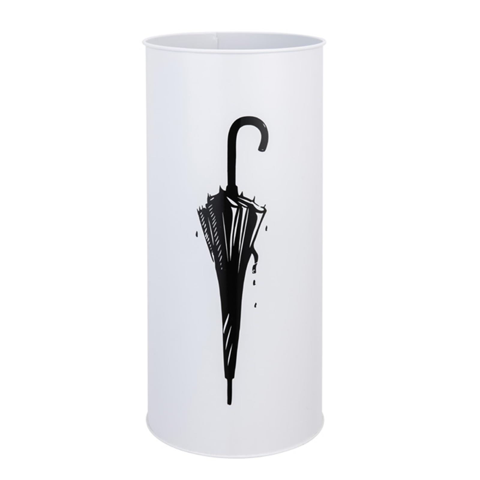 WXPGFEQ Metal Umbrella Holder with Hook, Umbrella Bucket, Umbrella Organizer, Freestanding Umbrella Stand for Home, Entryway, Office, Hotel and Supermarket,Black,Black，Gold