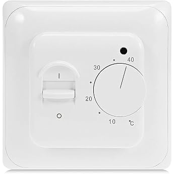 KETOTEK Mechanical Thermostat Underfloor Heating Electric 230 V with Sensor