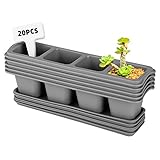 ✔PACKUNGSLISTE - einschließlich 5 x Mini-Sukkulenten-Blumentöpfe, 5 x Plastikschalen, 20 x Etiketten. Die Größe des Sukkulenten-Blumentopfs: 28 * 8,5 cm, Tablett: 26,3 * 6,3 cm.
