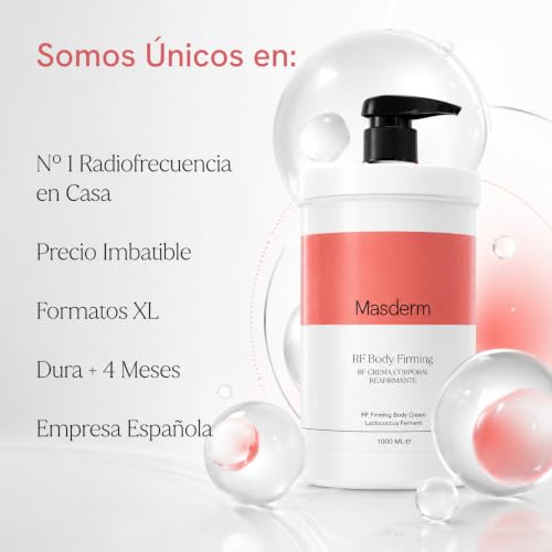 Miniatura 8 de Masderm Gel-Crema Corporal Radiofrecuencia Reafirmante Hidratante 1000 Ml Profesional Mujer Cavitación Ultrasonidos Luz Led