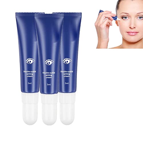Crema definidora de párpados con efecto lifting,Crema modeladora de párpados,Reduce la apariencia de párpados caídos y arrugas en el contorno de ojos (3 PCS)