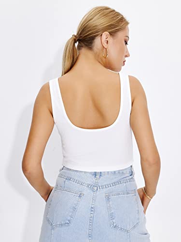 Image of Shasmi Women Crop Top, Ribbed, Stylish Tank Top, Soft and Comfy Fabric has Some Stretch