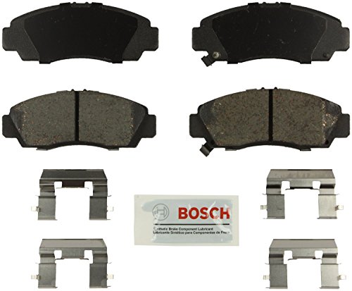 BOSCH BE1506H Blue Ceramic Disc Brake Pad Set With Hardware - Compatible With Select Acura TSX; Honda Accord; FRONT