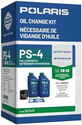 Polaris Full Synthetic Oil Change Kit, 2877473, 2 Quarts of PS-4 Engine Oil and 1 Oil Filter — view 3