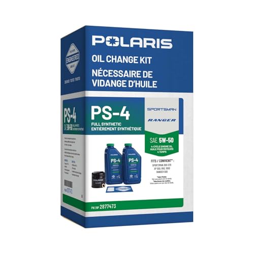 Image of Polaris PS4 Oil Change Kit Incl Oil, Oil Filter, Drain Plug Washer, 2877473