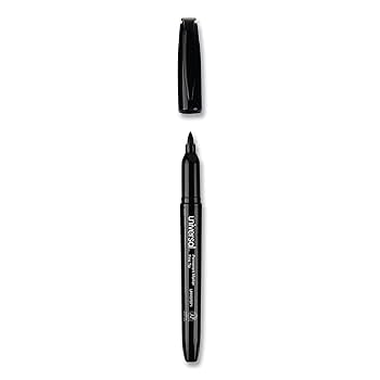 Q Connect Bullet Tip Permanent Marker - Black (Pack Of 10