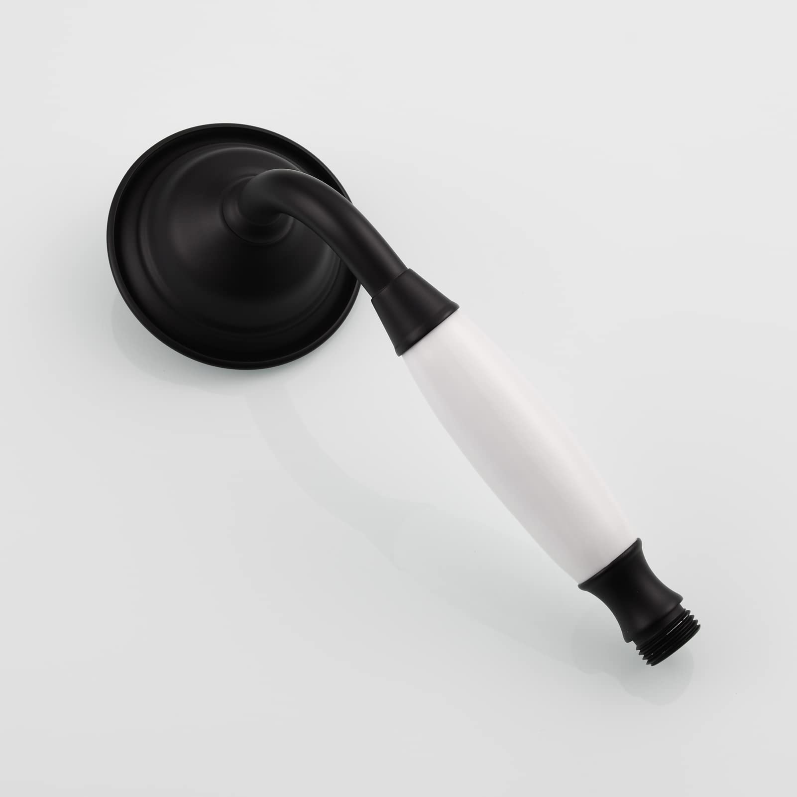 Tecmolog Set de Douche Noir Pommeau de Douche Rétro en Laiton avec Flexible et Support Mural, BS126BF
