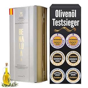 Olivenöl 5l Spanien Extra Virgin Olive Oil | Testsieger 2025 | Kaltgepresst | Kanister |