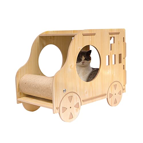 ペットベッド 車用キャットハウス 猫用ベッド インタラクティブな猫用おもちゃ 猫用アクセサリーと猫用ギフト 屋内用猫用おもちゃまたは屋外用 キャットハウスと猫用の洞窟 ベッド・ソファ