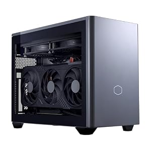 Cooler Master NR2 Pro Gaming PC 9800X3D + RTX 5070 Ti Mini ITX PC | AMD Ryzen 7 9800X3D + NVIDIA RTX 5070 Ti 16GB Gaming PC, 32GB DDR5 6000MHz, 2TB M.2 SSD, 280mm AIO Cooler, Windows 11